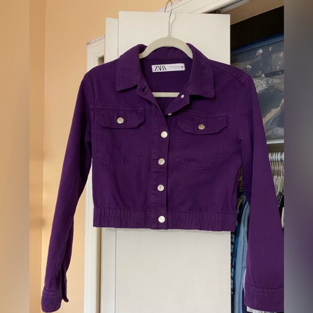 Zara Crop Jean Jacket